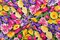 Purple-Pink-Multi Rayon Floral Printed Voile Woven Fabric By the Yard